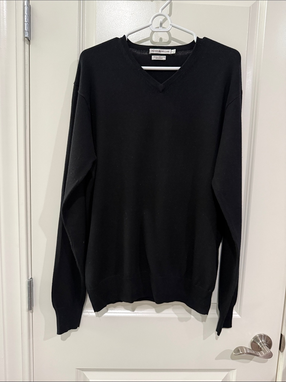 Peter Millar Black V-Neck Men's Sweater